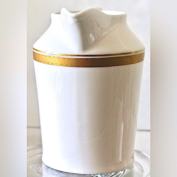 RALPH LAUREN HARNESS CREAMER & SUGAR BOWL SET GOLD BAND LINK - Picture 10 of 11